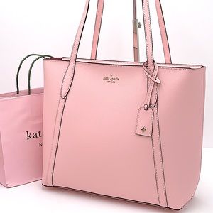 Kate Spade Cara Large Tote Light Crepe